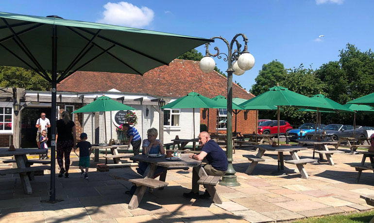 Summer Beer Gardens in Chichester The Walnut Tree Runcton